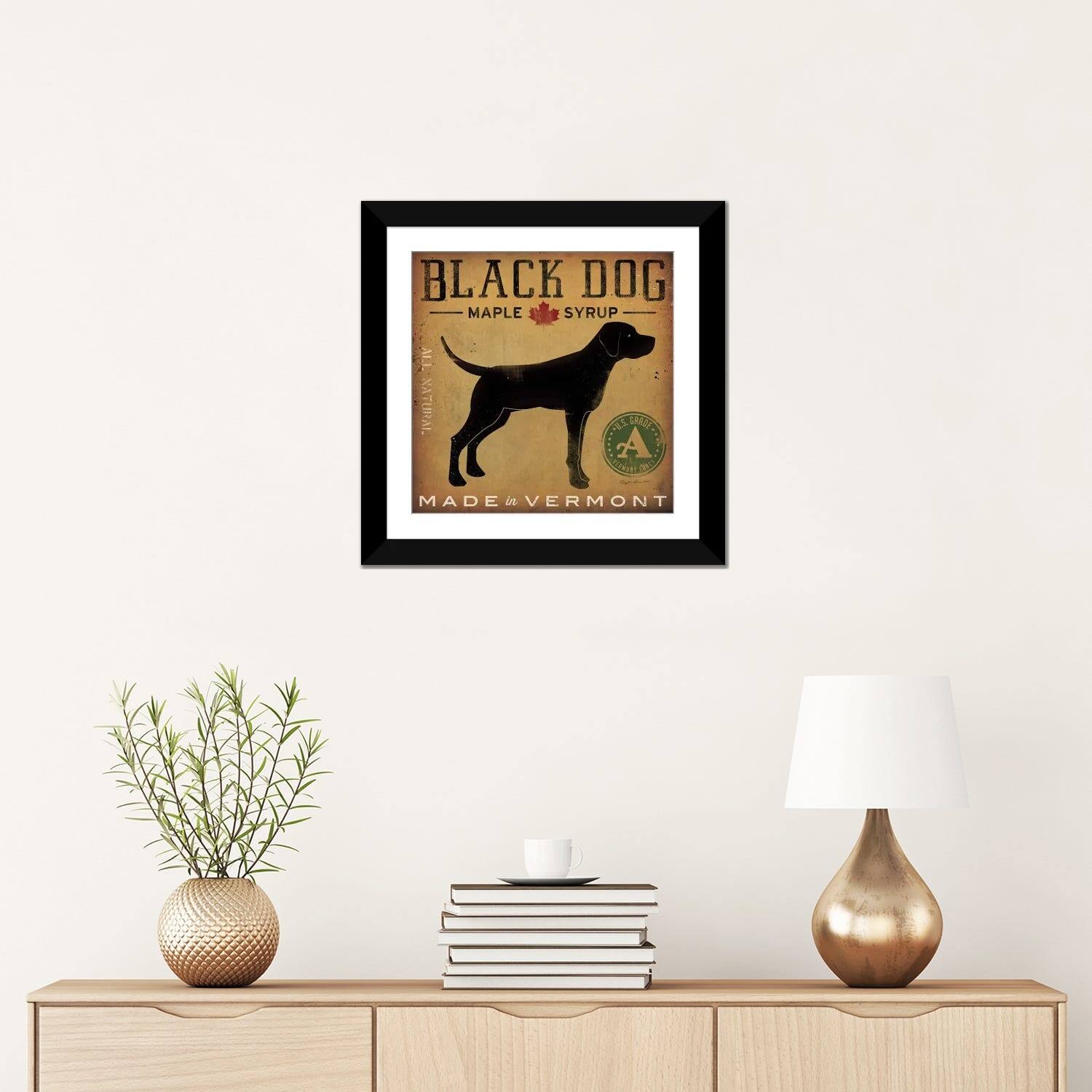 iCanvas "Black Dog Maple Syrup" by Ryan Fowler Bed Bath & Beyond 37450625